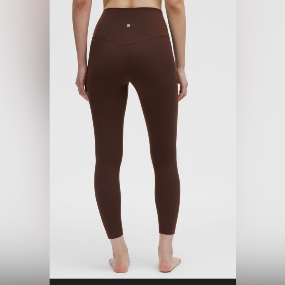 Lululemon align ribbed HR PANT 25” pockets NWT LVCK LAVA CAKE